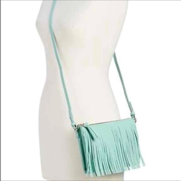 NWT Suede Fringe Crossbody - Picture 3 of 3